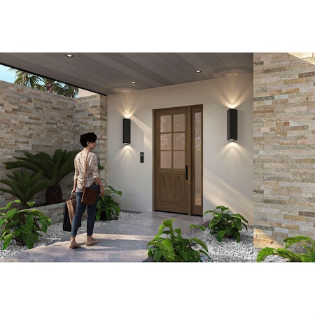 Doornmore G5006, 51.5" x 98" ( 36" Door + 12" Side) Left Hand, Mahogany SDL 6 Lite, 1/2 Lite Exterior Door G5006-SW-3696-G101-SL_1-1_LI