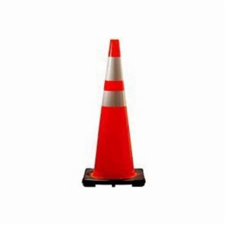 Jbc Recessed Traffic Cone, 36 in H, Orange Cone, Specifications Met: MUTCD Standard RS90045CT