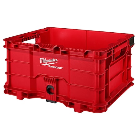 Milwaukee Tool PACKOUT Tool Crate, Polymer, Red, 18-3/4 in W x 15-1/2 in D x 10 in H 48-22-8440
