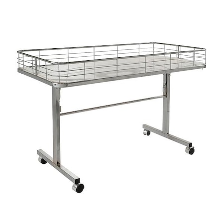 Econoco DumpDisplayTable, Silver, 31inH, 47inL DT48/C