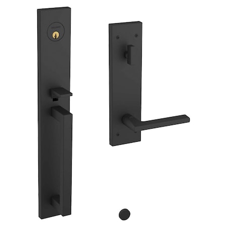 Baldwin Full Dummy Handlesets Satin Black 85392.190.RFD