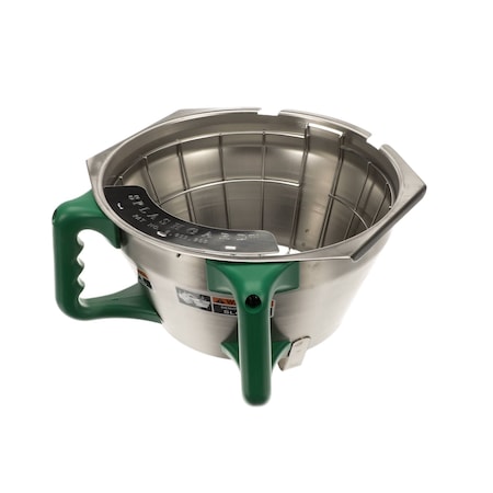 Bunn FUNNEL ASSEMBLY W/BASKET GREEN HANDLE 45845.0003