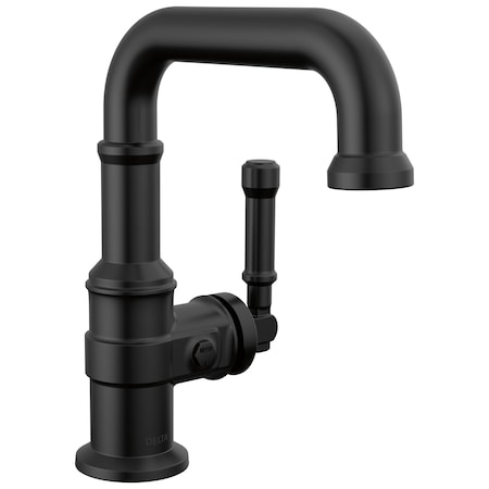 Delta Broderick Single Handle Bathroom Faucet In Matte Black 584SH-BL-DST