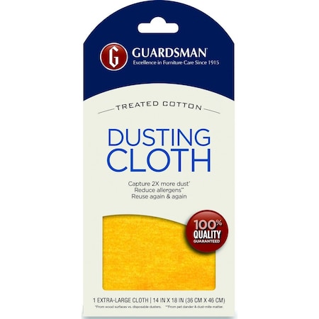 Guardsman Dusting Cloth, 18 in L, 14 in W, Cotton 462100