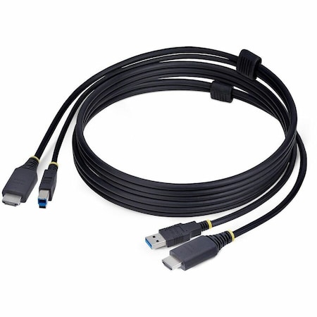 Startech.Com 6FT (1.8M) HDMI AND USB 5GBPS KVM CABLE, 4K 60HZ, HDMI 2.0 AND USB COMBO CABLE F HU1226-KVM-CABLE