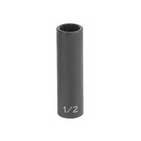 Eagle Tool Us Grey Pneumatic 0.38 in. Drive x 19 mm 12 Point Deep Socket GY1119MD