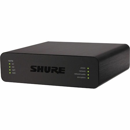 Shure DANTE BREAK-IN-BOX WITH 2 MIC/LINE INPUTS AND 2 LINE OUTPUTS, 3-PIN XLR CONNECTO ANI22-XLR