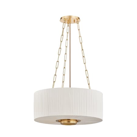 Hudson Valley Lighting Camby 3 Light Pendant in Aged Brass Finish 2703-AGB