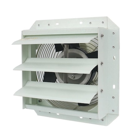 Iliving 10-Inch Corrosion Resistance Shutter Exhaust Fan, Single Speed ILG8SF10S-CR