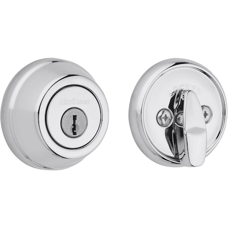 Kwikset Single Cylinder Deadbolt with 6AL Latch and STRKP Strike Pack which includes Square Corner, 780-26.STRKP