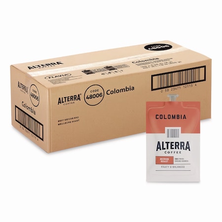 Alterra Coffee Freshpack Pods, Colombia, Medium Roast, 0.28 oz, 100PK MDRA180