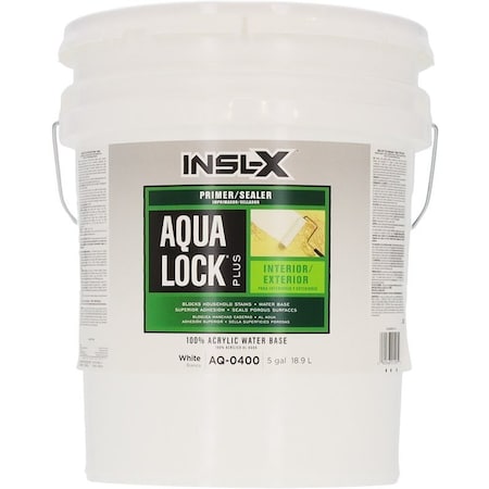 Insl-X By Benjamin Moore Primer, Flat, White, 5 gal Pail AQ0400099-05