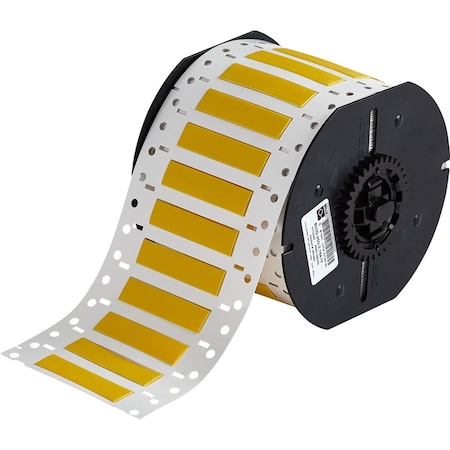 Brady B33 Series Low Smoke Zero Halogen PermaSleeve Heat Shrink Tubing, 0.25 in. Dia x 2 in. W, Yellow B33D-250-2-7641Y