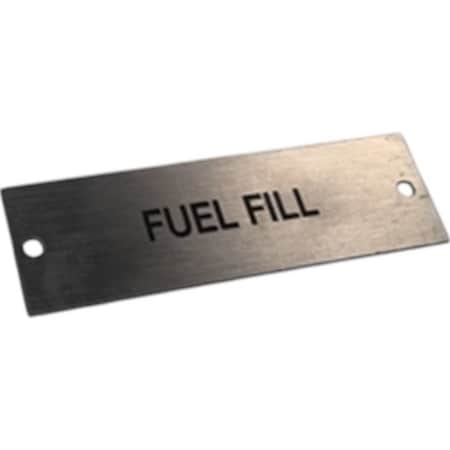 Liebherr NAMEPLATE FUEL FILL, LIEBHERR OEM 13323YX 13323YX