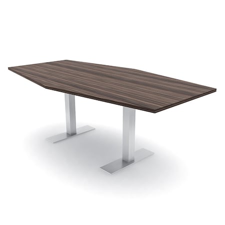 Skutchi Designs 6 Person Conference Table With Power Unit | 6' Hexagon Table | Harmony Series HAR-HEX.IR-48X72-T-H3041-NA