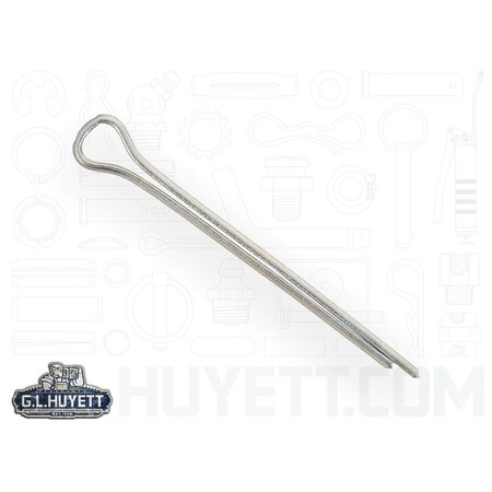 Huyett Cotter Pin, Zinc Plated Carbon Steel, 0.047 in Dia x 0.625 in Effective Length CP-046-0625