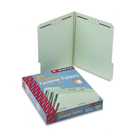 Smead Pressboard Folder  Two Fasteners  1 in.Expansion  1/3 Cut  Top Tab  Ltr  GG  25/Bx, 25PK 14931