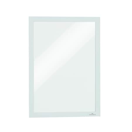 Durable Office Products Self-Adhesive Sign Holders, White, PK 2 476802