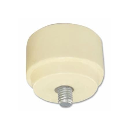 Nupla Hammer Striking Tip, 2 in dia, Cream, Medium Hard, Nylon, 2PK 545-15-206