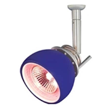 Gorgeousglow 1 Light Monorail Quick Adapt Low Voltage Spot Light Chrome finish GO2594072