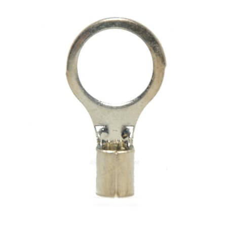 Hillsdale Terminal Ring Terminal, 1/2 in Stud Size, 8 AWG, 600 V, Bare Insulated, 500 PK 10614
