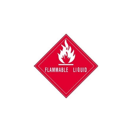 Bubblefast 4 x 4'' - ''Flammable Liquid'' Labels BFDL5780