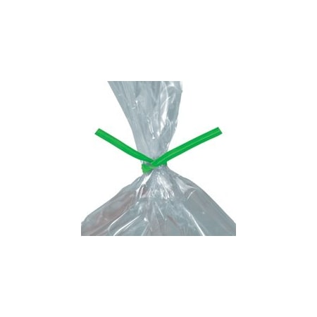 Bubblefast 2000-10 x 5/32'' Green Paper Twist Ties, 2000PK BFPBT10G