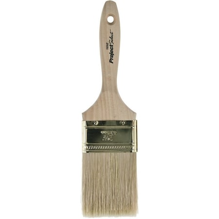 Linzer Paint Brush, 2-1/2 in W, 3 in L Bristle, China/Polyester Bristle 1832-2.5
