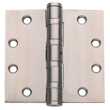 Global Door Controls 4.5 in. x 4.5 in. Stainless Steel Ball Bearing NRP Commercial Hinge, in Satin Stainless Steel, 3PK CSH4545BBNRP32D-3