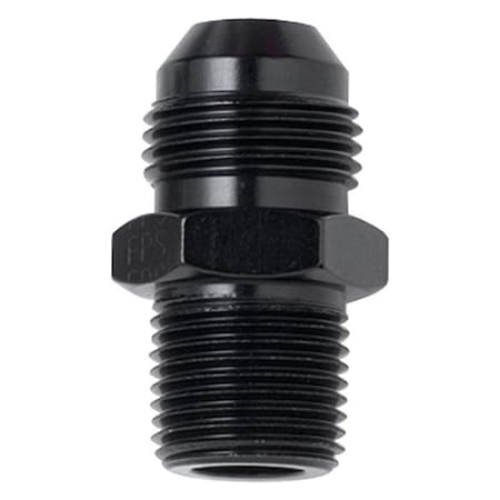 Fragola 481607-BL 0.25 in. MPT x -8 AN Straight Adapter Fitting - Black FRG481607-BL