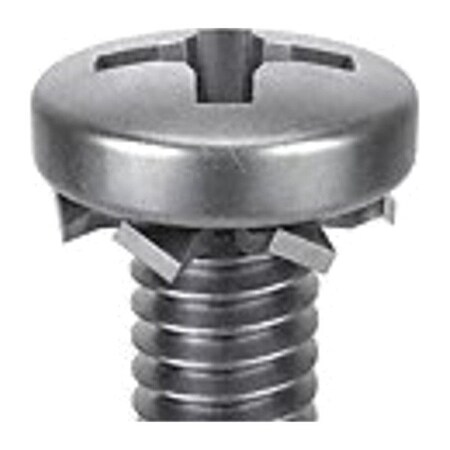 M2.5-0.45 x 8 mm Phillips Pan Machine Screw, Passivated 18-8 Stainless Steel, 25 PK