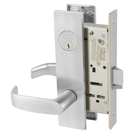 Sargent Grade 1 Classroom Mortise Lock, L - Lever, LW1 - Escutcheon, Field Reversible, Conventional Cylinde 8237 LW1L 26D