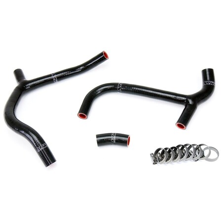 Hps Performance High Temp Reinforced Silicone Radiator Coolant Hose Kit, Black, 57-1236-BLK