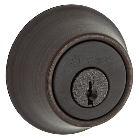 Kwikset Deadbolt, Alike Key, Steel, Venetian Bronze, 238 to 234 in Backset 96600-542