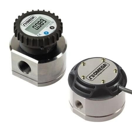 Omega Positive Displacement Flow Meter for Industrial Processes, 4.5 Vdc to 24 Vdc, 0.5 GPH to 26 GPH, 1/ FPD3202
