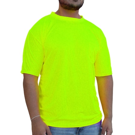 Glow Shield Short Sleeve Mesh T-Shirt, 100% HiVis Wicking Polyester, 4XL HW100FG 4XL