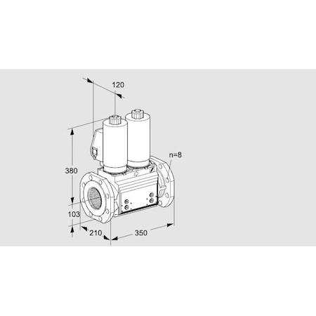 Honeywell Kromschroder VLV, DBL SOLND, 4 ANSI FLG, VCS8T100A05NNW KS88204032