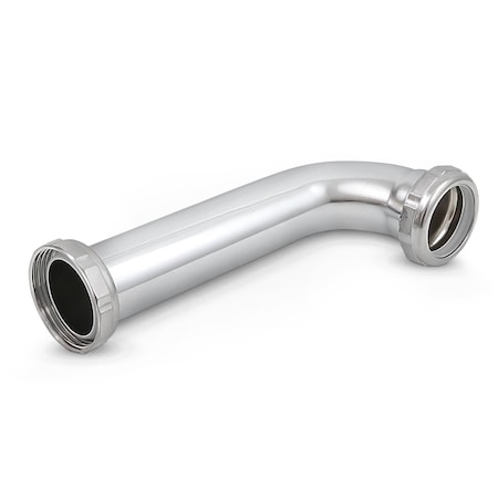 Everflow Slip Elbow for Tubular Drain Applications, 22GA Chrome Plated Brass 1-1/4"x6" 1196