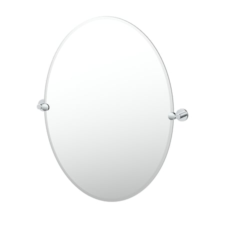 Gatco Reveal 32" Frameless Oval Mirror, Chrome 4669LG