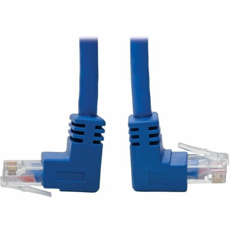 Eaton Tripp Lite Series Up/Down-Angle Cat6 Gigabit Molded UTP Ethernet Cable RJ45 Up-Angle M to RJ45 N204-005-BL-UD