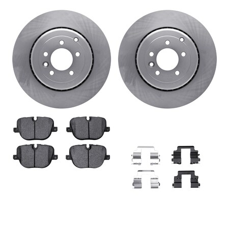 Dynamic Friction Co DFC Rotors with EURO 5000 Ceramic Brake Pads includes Hardware 6612-11079