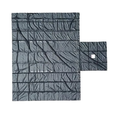 Mytee Products Airbag  / Parachute Fabric Ultra Light Lumber Tarp 20x27 6ft Drop Black & Black, 2PK LT6FT-ABx2