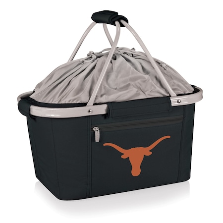 Picnic Time Family Of Brands NCAA Texas Longhorns Metro Shopping Basket - Insulated Picnic Basket 645-00-175-194-1