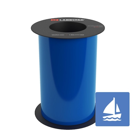 Labeltac Marine Supply 8in x 75ft LT9, Blue LT807MN-C