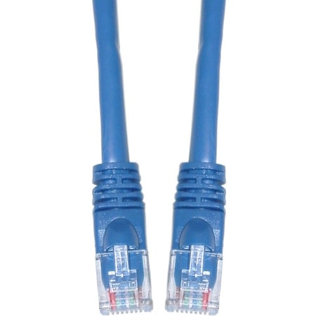 Cable Wholesale Cat6a Blue Copper Ethernet Patch Cable, 10 Gigabit, Snagless/Molded Boot, POE Compliant, 500 13X6-06135