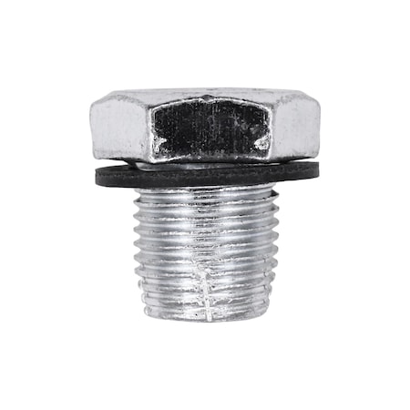 Auveco Drain Plug And Gasket 1/2in-20 Double Oversize, 5PK 18121