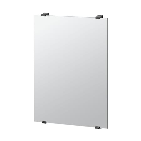 Gatco Bleu 30" Fixed Mounted Rectangle Mirror, Matte Black 1563MX