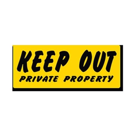 Evermark Keep Out - Private Property Clip-On Sign YHM005-01