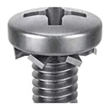 M5-0.80 x 12 mm Phillips Pan Machine Screw, Passivated 18-8 Stainless Steel, 10 PK