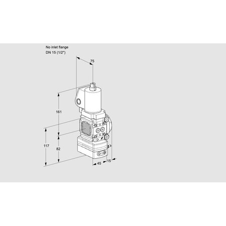 Honeywell Kromschroder VLV, SOLND, RTO REG, 1/2 NPT, VAG1T /15N/NW KS88011203